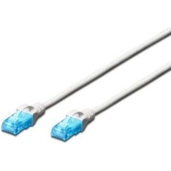 Digitus DK-1512-050/WH Ecoline Patch, UTP, CAT 5e, AWG 26/7, 5m, bílý