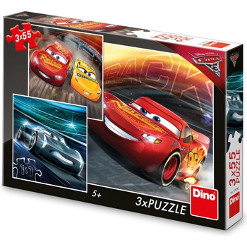 Dino 335196 Cars 3: Trénink 3 x 55 dílků