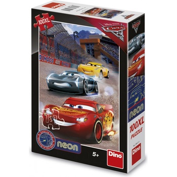 Dino Cars 3 Vítězné kolo Neon 100 dílků