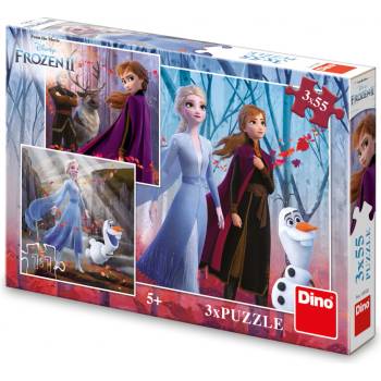 Dino Frozen II 3 x 55 dílků