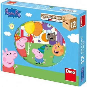 Dino kostky Peppa pig 12 ks