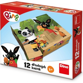 Dino licenční kostky Bing 12 kostek