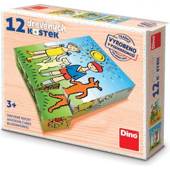 Dino obrázkové kostky Pejsek a kočička