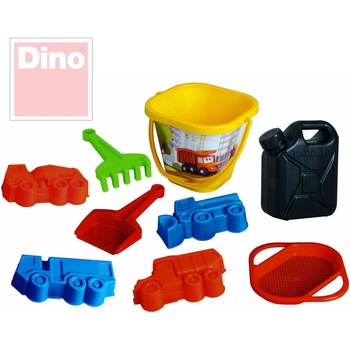 Dino Tatra velký set 9ks na písek kyblík s kanystrem a bábovičkami