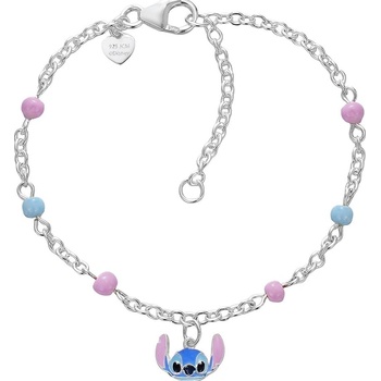 Disney Slušivý stříbrný náramek Stitch Mini BS00101SL-47.CS