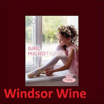 dívčí punčocháče Girl Micro 50 den vínová