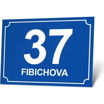 Domovní číslo - ORIENTAČNÍ ORIENTAČNÍ Domovní číslo, 20 x 14 cm, plech tl. 0,32 mm, Kód: 26536