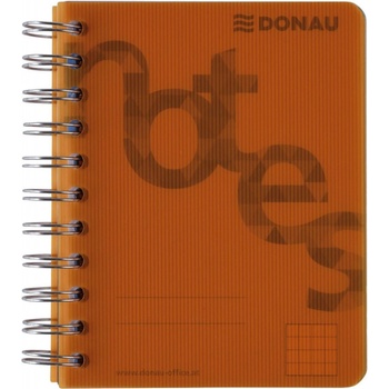 Donau College Blok A6 čtverečkovaný oranžový