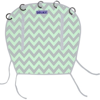 Dooky clona Reversible Mint/Grey Chevron