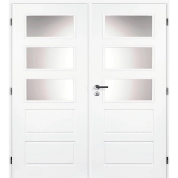 Doornite OREGON SKLO dvoukřídlé Bílé 125 cm