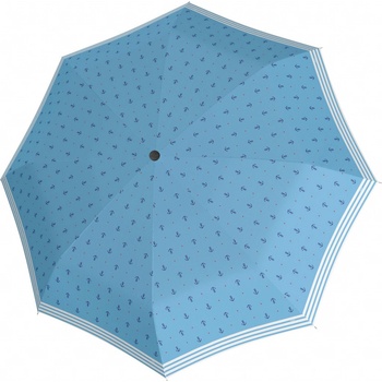 Doppler Mini Fiber Sailor dámský skládací mechanický deštník modrý