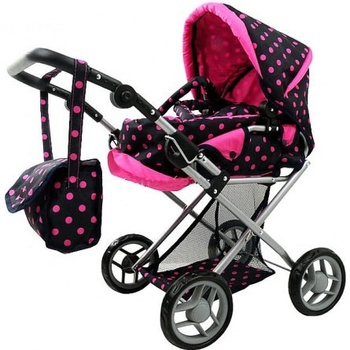 Doris Kombinovaný 9346 tmavý s růžovými puntíky