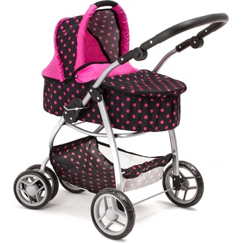 Doris Kombinovaný 9662 tmavý s růžovými puntíky