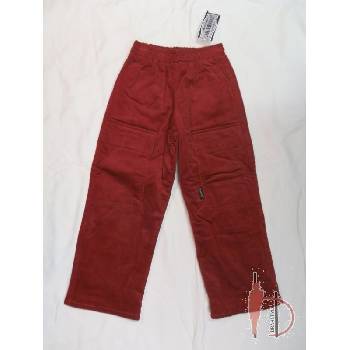Drahstyl dívčí kalhoty zateplené manchester vínová