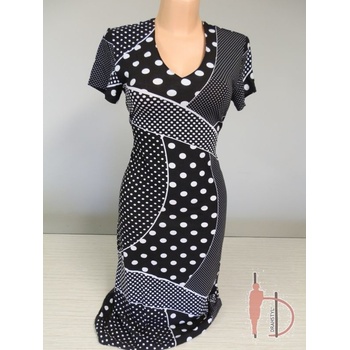 Drahstyl šaty Puntíky černá