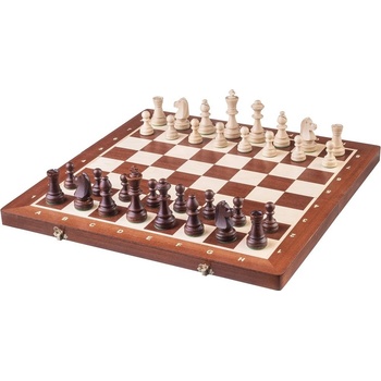 Dřevěná šachovnice velikost 6 šachovnice na dámu 10x10 hnědá