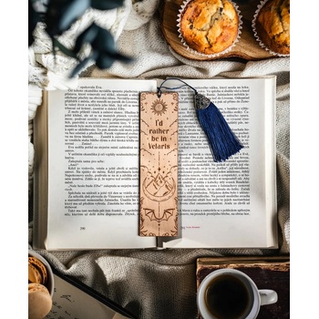 Dřevěná záložka: Dvůr trnů a růží (ACOTAR) - buk