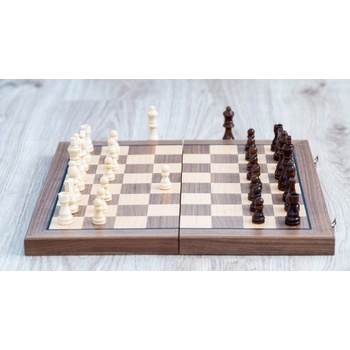 Dřevěné magnetické šachy Sapele