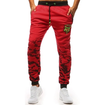 Dstreet pánské tepláky Fron UX3618 červená