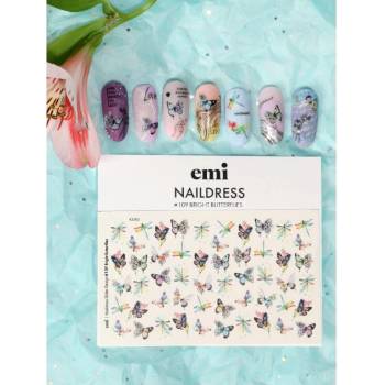 E.Mi Vodolepka Naildress Slider Design 109 Bright Butterflies
