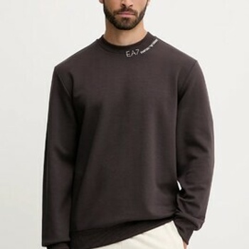 EA7 Emporio Armani Sweatshirt hnědá