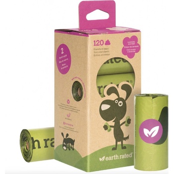 Earth Rated Sáčky na psí exkrementy s vůní levandule 8 rolí x 15 sáčků