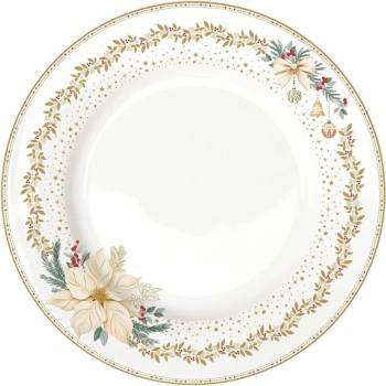 Easy Life Vánoční jídelní talíř White Elegance 26,5cm