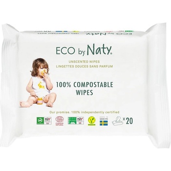 ECO by Naty vlhčené ubrousky pro citlivou pokožku 20 ks