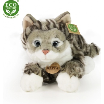 Eco- Friendly mourovatá kočka šedá 42 cm
