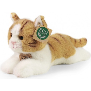 Eco- Friendly Rappa kočka ležící hnědo bílá 17 cm