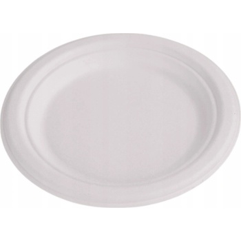 EcoPack Talíř EKO z cukrové třtiny 23 cm 1-dílný bílý