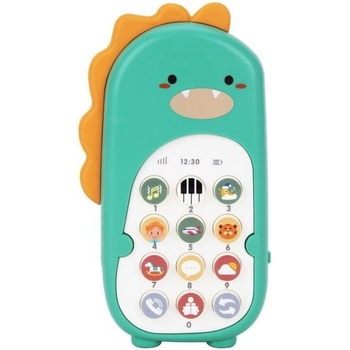eliNeli Dětský telefon dinosaurus zelený