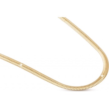 Ellami Řetízek z chirurgické oceli, pozlacený hadovitý řetízek 18k zlatem 3001490-3MM