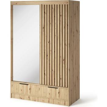 Eltap Šatní skříň Voodi se zrcadlem 120 cm dub Artisan
