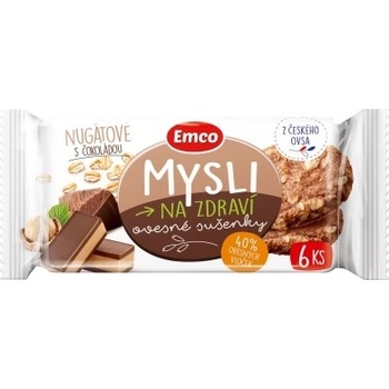 Emco Ovesné sušenky čokonugátové 60 g