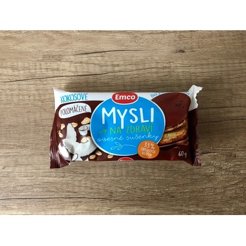 Emco Ovesné sušenky kokosové polomáčené 60 g