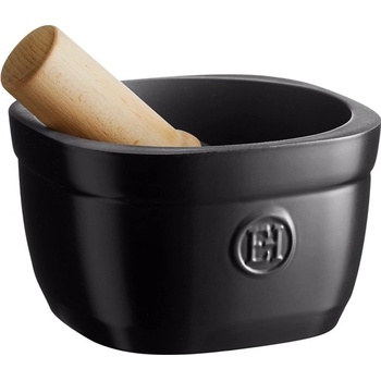 Emile Henry Hmoždíř, 16 cm, černá lanýžová