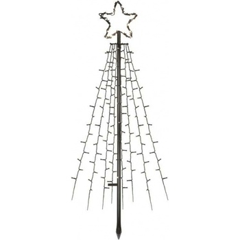 Emos DCTC02 LED vánoční strom kovový 180 cm venkovní i vnitřní studená bílá časovač