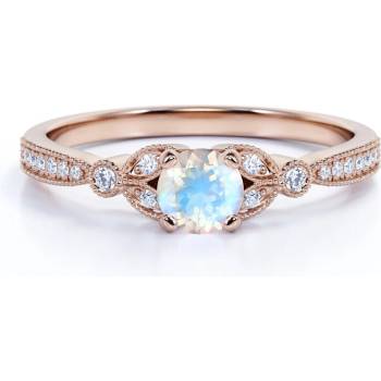 Emporial prsten zlato Vermeil DR14630R ROSEGOLD MOONSTONE ZIRCON