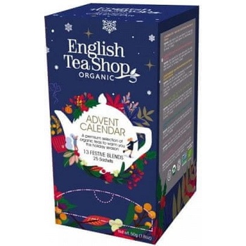 English Tea Shop Adventní kalendář bio čajů modrý 24 ks 50 g