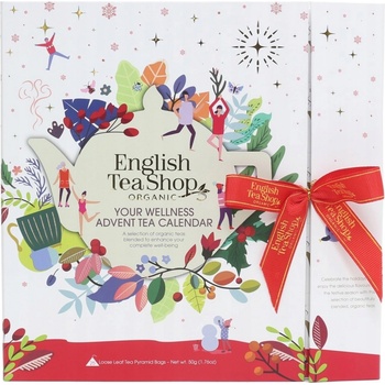 English Tea Shop Adventní kalendář kniha Wellness BIO 25 pyramidek