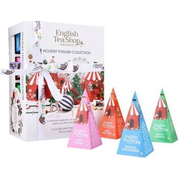 English Tea Shop Dárková kolekce Vánoční bílá BIO 12 pyramidek