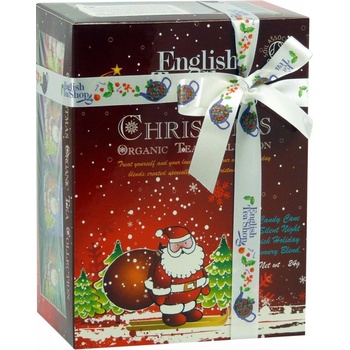 English Tea Shop Dárková krabička čajů Santa Claus s 12 pyramidkami