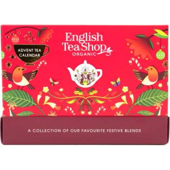English Tea Shop Kompakt čajový adventní kalendář 25 ks červený