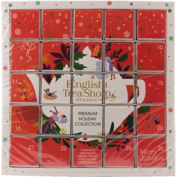 English Tea Shop Pyramidky Adventní kalendář červený puzzle 25 ks
