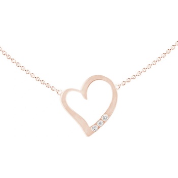 Eppi ve tvaru srdce s diamanty a gravírem rimsha N43828