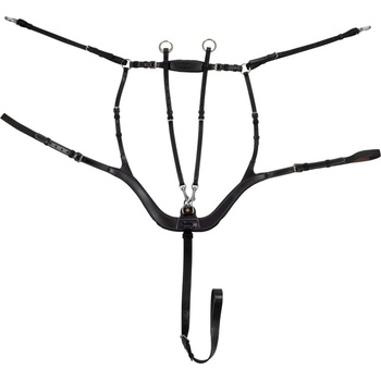 Equestro Poprsník kožený Hunting anatomický černý