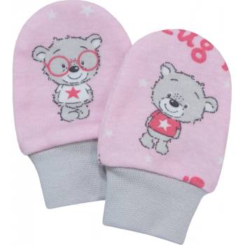 Esito Kojenecké rukavice Teddy bears vel. růžová