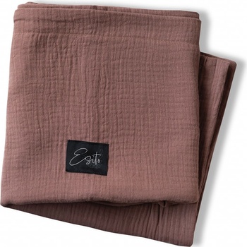 ESITO Mušelínová deka dvojitá Brown