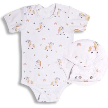 ESITO Rostoucí bodyčko pro miminka KR Unicorn bílá